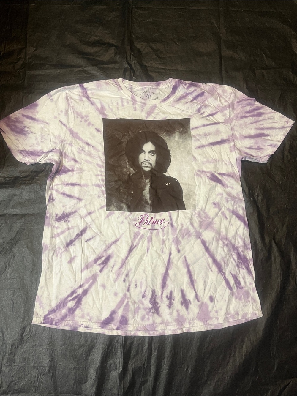 Prince Purple Tie-Dye Portrait Graphic Tee